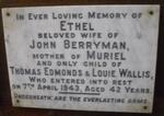 BERRYMAN Ethel nee WALLIS -1943