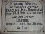 BINGHAM Caroline Jane -1935 :: BINGHAM Daphne -1946