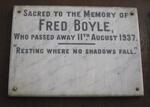 BOYLE Fred -1937