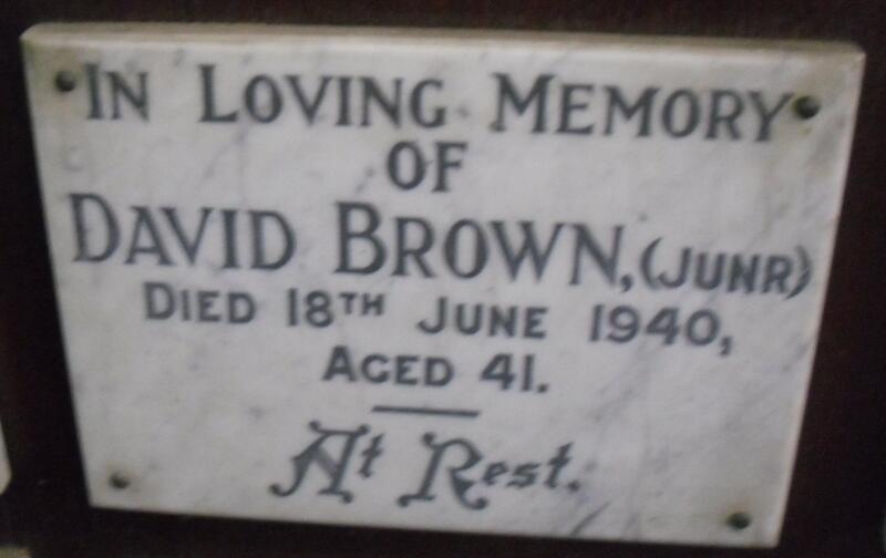 BROWN David -1940