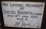 BROWN David -1940