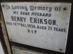 ERIKSON Henry -1936