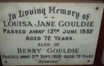 GOULDIE Henry -1956 & Louisa Jane -1952