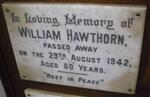 HAWTHORN William -1942
