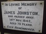 JOHNSTON James -1942