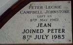 JOHNSTONE Peter Leckie Campbell -1967 & Jean -1985