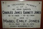 JONES Charles James Garnett  1905-1954 & Mabel Emily 1904-1970