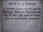 MACGREGOR Douglas Ronald -1941
