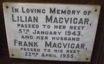 MACVIGAR Frank -1955 & Lilian -1943