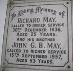 MAY Richard -1936 :: MAY John G.B.-1957