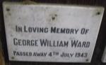 WARD George William -1943