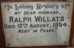 WILLATS Ralph -1954