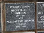 GOLDEN Michael John 1937-2007 & Magdalene Francis 1940-2010