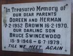 BROWN Herman -1970 & Doreen -1952 :: BROWN Bruce Swingewood 1946-1979
