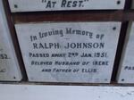 JOHNSON Ralph -1951