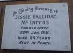 Mc INTYRE Jessie Halliday -1951