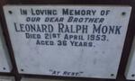 MONK Leonard Ralph -1953