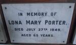 PORTER Lona Mary -1949