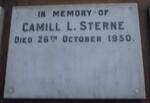 STERNE Camill L. -1950