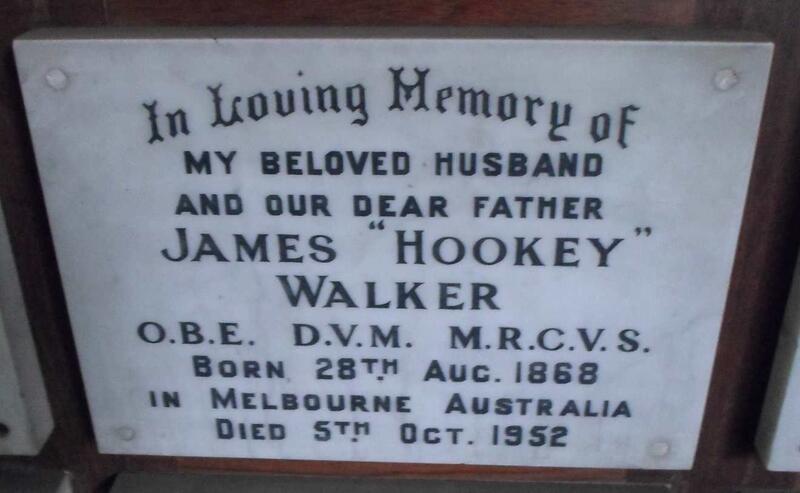 WALKER James 1868-1952