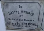 WAYNE Nettie Esther -1936