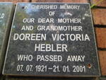 HEBLER Doreen Victoria 1921-2001