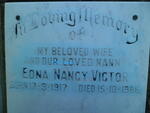 VICTOR Edna Nancy 1917-1986