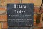 ANSARA Daphne 1928-2002