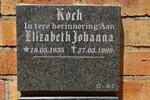 KOCH Elizabeth Johanna 1935-1999