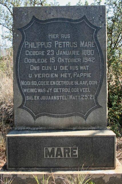 MARE Philippus Petrus 1880-1942