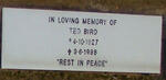 BIRD Ted 1927-1998