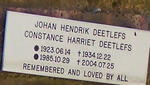 DEETLEFS Johan Hendrik 1923-1985 :: DEETLEFS Constance Harriet 1934-2004