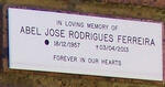 FERREIRA Abel Jose Rodrigues 1957-2013