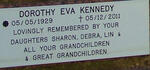 KENNEDY Dorothy Eva 1929-2011