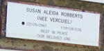 ROBBERTS Susan Aleida nee VERCUIEL 1967-2011