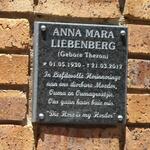 LIEBENBERG Anna Mara nee THERON 1930-2012