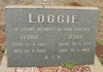 LOGGIE George 1880-1924 & Jessie 1878-1969
