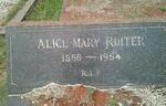 RUITER Alice Mary 1886-1954