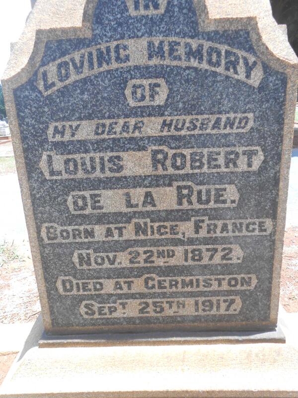 RUE Louis Robert, de la 1872-1917
