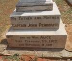 PENBERTHY John -1912 & Alice -1911