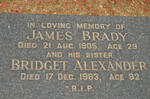 BRADY James -1905 :: ALEXANDER Bridget -1963