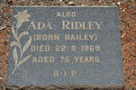 RIDLEY Ada nee BAILEY -1969