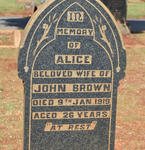 BROWN Alice -1919