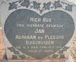 OOSTHUIZEN Jan Adriaan du Plessis 1930-1931