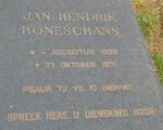 BONESCHANS Jan Hendrik 1939-1971