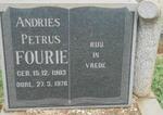 FOURIE Andries Petrus 1903-1976