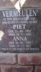 VERMEULEN Piet 1931-2010 & Anna 1931-2013