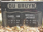 BRUYN Michael Jacobus, du 1956-1997 & Carol-Ann 1948-1997