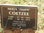 COETZEE Neels 1927-2012