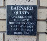 BARNARD Quinta 1929-2014